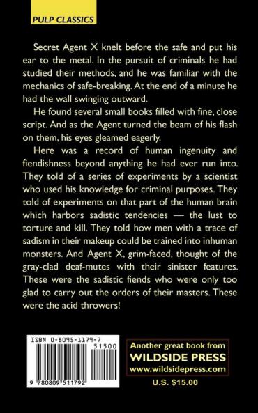 Secret Agent "X": The Torture Trust (Wildside Pulp Classics: Secret Agent X)