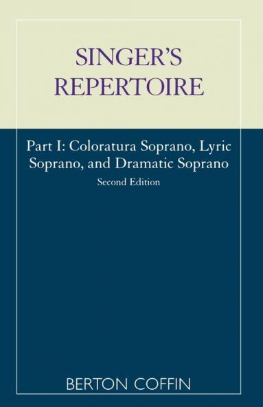 Singer's Repertoire Part I
