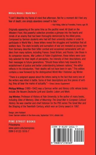 German Students' War Letters (Pine Street Books)