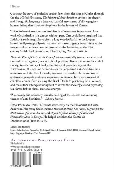 The History of Anti-Semitism Volume 1