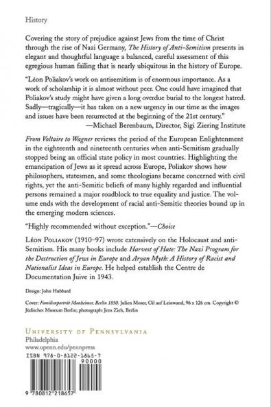 The History of Anti-Semitism Volume 3
