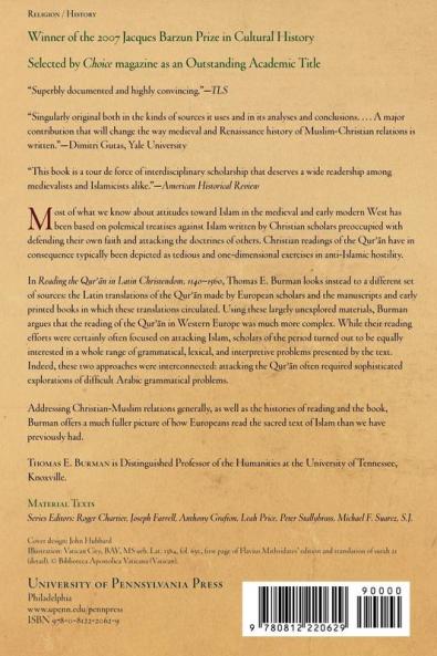Reading the Qur'an in Latin Christendom 1140-1560