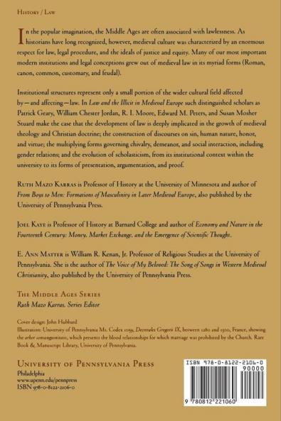 Law and the Illicit in Medieval Europe (The Middle Ages Series)