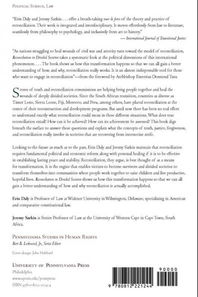 Reconciliation in Divided Societies: Finding Common Ground (Pennsylvania Studies in Human Rights)
