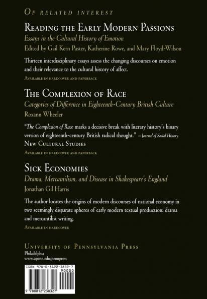 Shades of Difference: Mythologies of Skin Color in Early Modern England