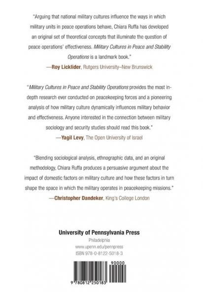 Military Cultures in Peace and Stability Operations: Afghanistan and Lebanon