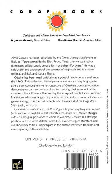 Lyric and Dramatic Poetry 1946-82 (CARAF Books: Caribbean and African Literature translated from the French)