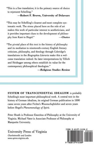 System of Transcendental Idealism (1800)