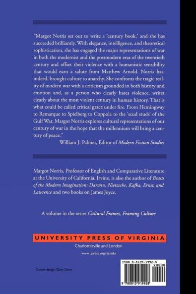 Writing War in the Twentieth Century (Cultural Frames Framing Culture)