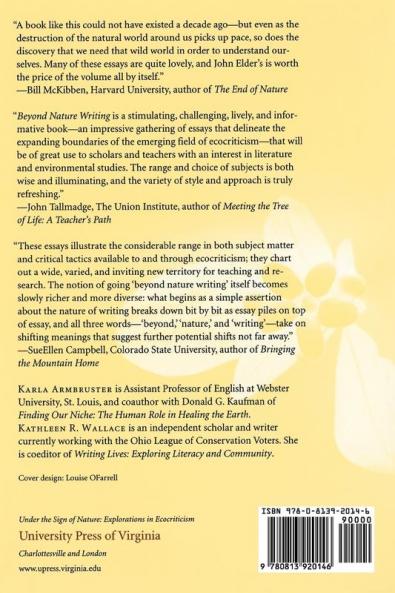 Beyond Nature Writing