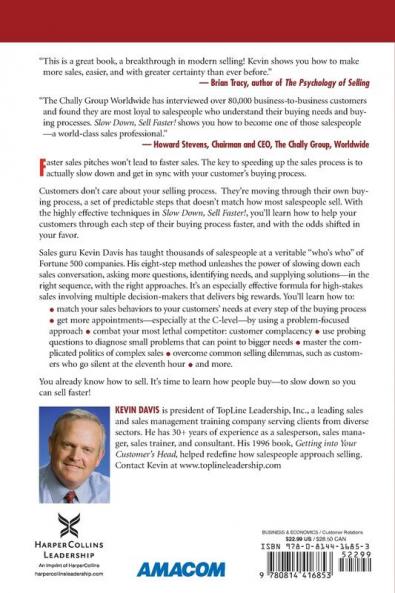 Slow Down Sell Faster!