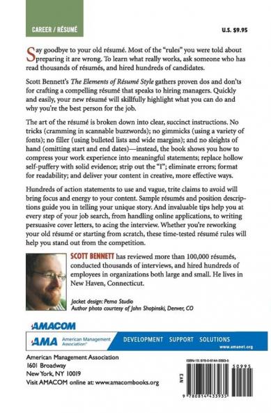 Elements of Resume Style | Softcover