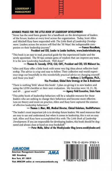The Little Book of Leadership Development