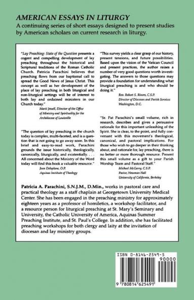 Lay Preaching: State of the Question (American Essays in Liturgy)