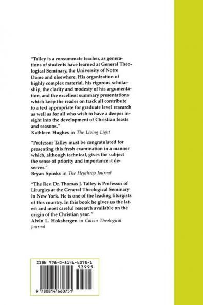 The Origins of the Liturgical Year: Second Emended Edition (Pueblo Books)