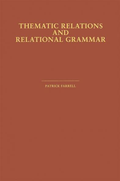 Thematic Relations and Relational Grammar