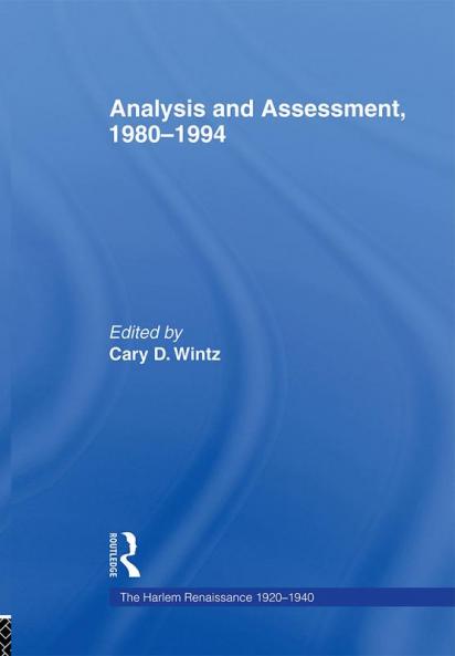 Analysis and Assessment 1980-1994