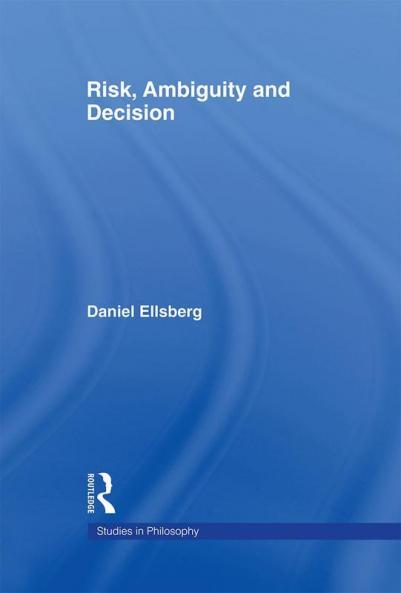 Risk Ambiguity and Decision