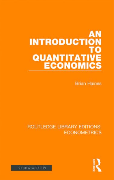 Introduction to Quantitative Economics