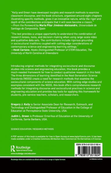 Theory and Methods for Sociocultural Research in Science and Engineering Education