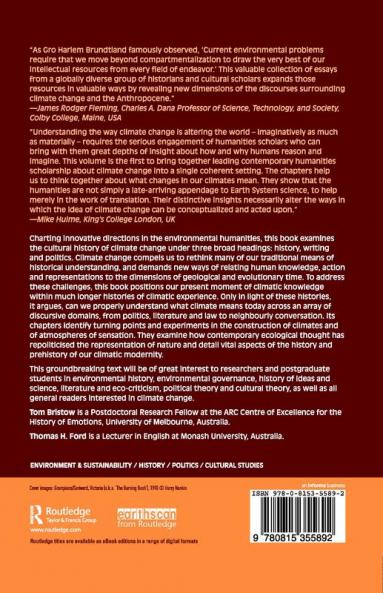 Cultural History of Climate Change