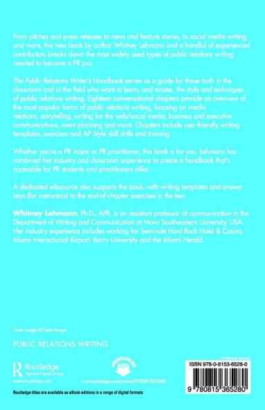 Public Relations Writer's Handbook