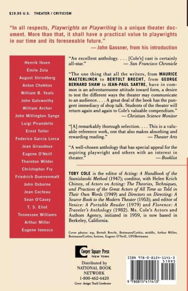 Playwrights on Playwriting