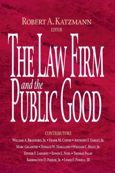 Law Firm and the Public Good