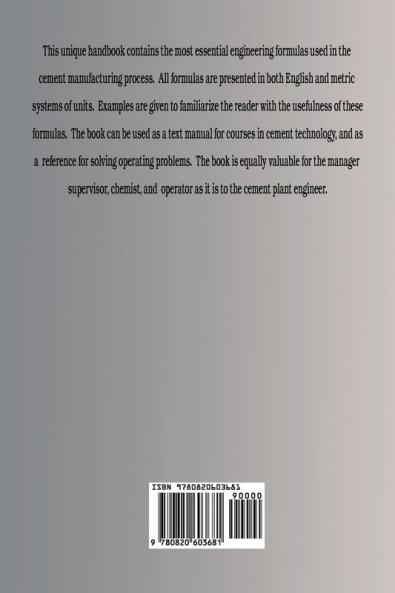 Cement Manufacturer's Handbook