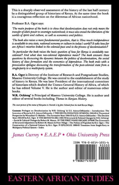 Decolonization and Independence in Kenya 1940-1993