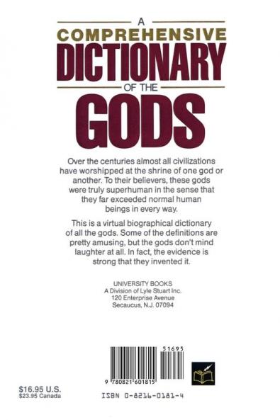 A Comprehensive Dictionary of the Gods