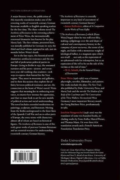 The Aesthetics of Resistance Volume I