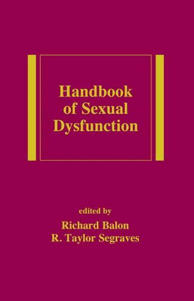 Handbook of Sexual Dysfunction