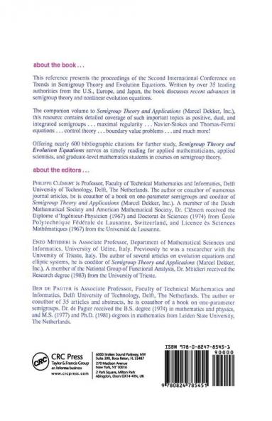 Semigroup Theory and Evolution Equations