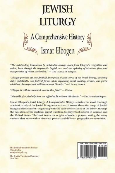 Jewish Liturgy: A Comprehensive History