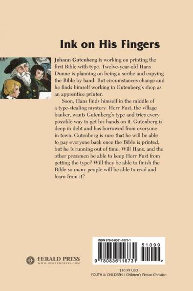 Ink on His Fingers (Louise A. Vernon Historical Fiction Series 12)