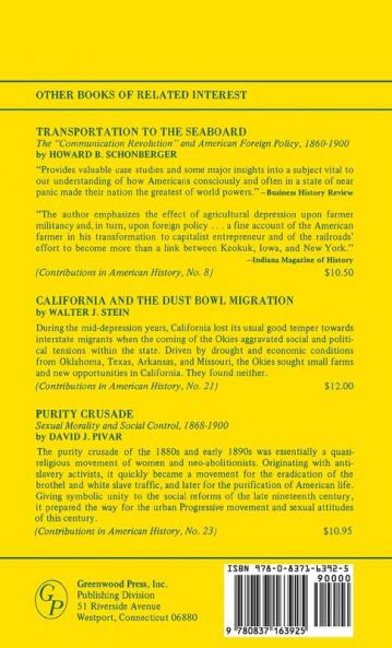 The Populist Context: Rural versus Urban Power on a Great Plains Frontier: 22 (Contributions in American History)