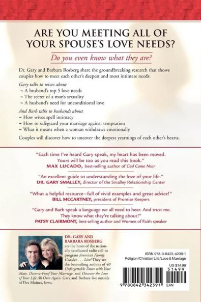 5 Love Needs Of Men And Women The