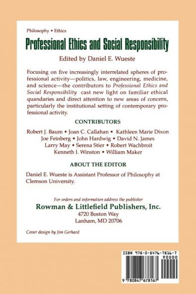 Professional Ethics and Social Responsibility
