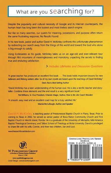 The Search for Satisfaction