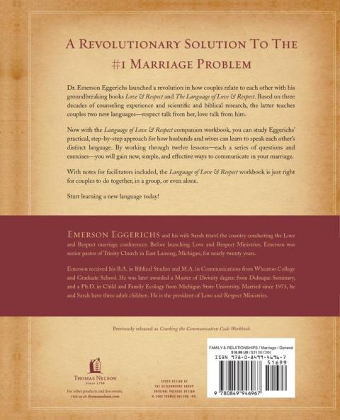 The Language of Love & Respect Workbook
