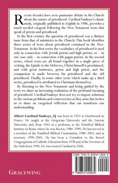 Old Testament Priests and the New Priest