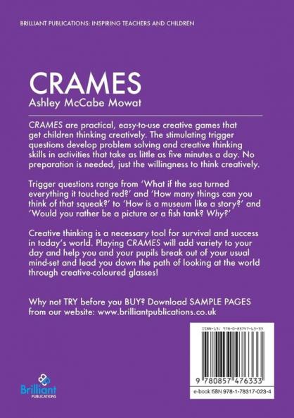 Crames - Creative Games to Help Children Learn to Think and Problem Solve (in Only 5 Minutes a Day!)