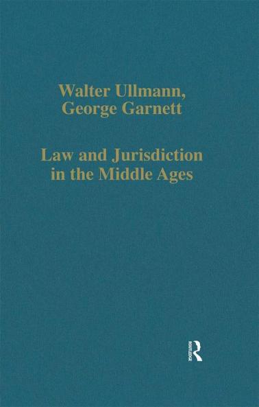 Law and Jurisdiction in the Middle Ages