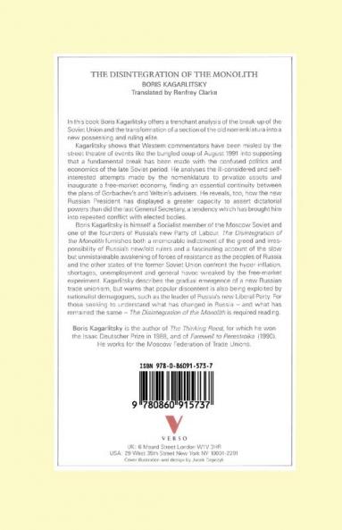 The Disintegration of the Monolith