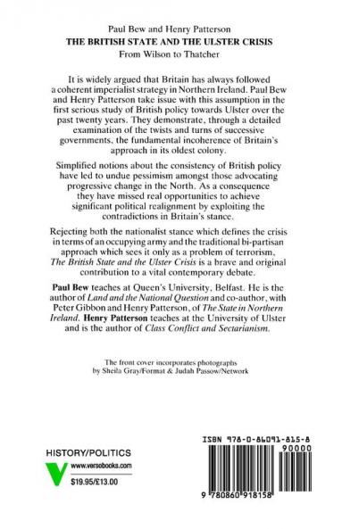 The British State and the Ulster Crisis