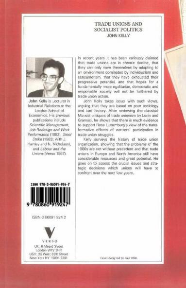 Trade Unions and Socialist Politics