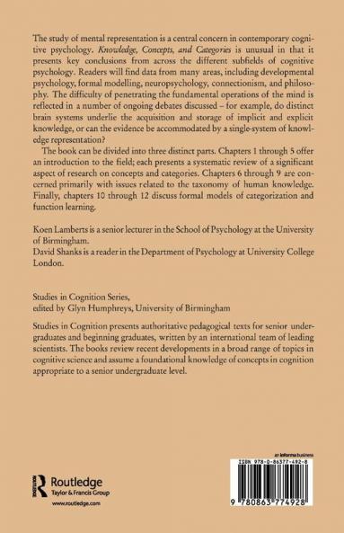 Knowledge Concepts and Categories