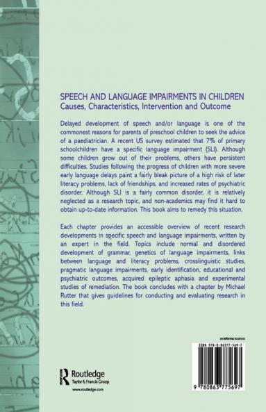 Speech and Language Impairments in Children