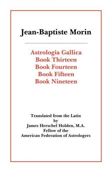 Astrologia Gallica Books 13 14 15 19